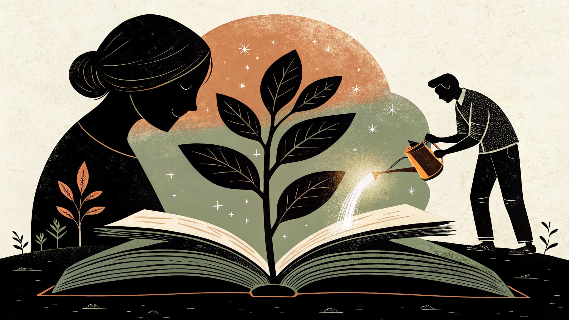 Docente che esamina rubriche di valutazione formativa insieme agli studenti in una classe moderna