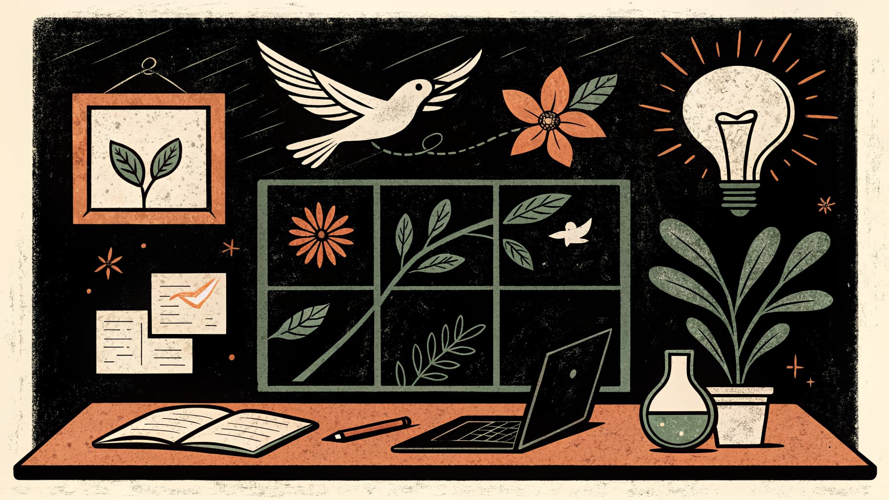 Ein farbenfrohes Choice Board im Tic-Tac-Toe-Stil auf einem Whiteboard im Klassenzimmer mit Aktivitäten für Schüler und einer daneben hängenden Bewertungsrubrik