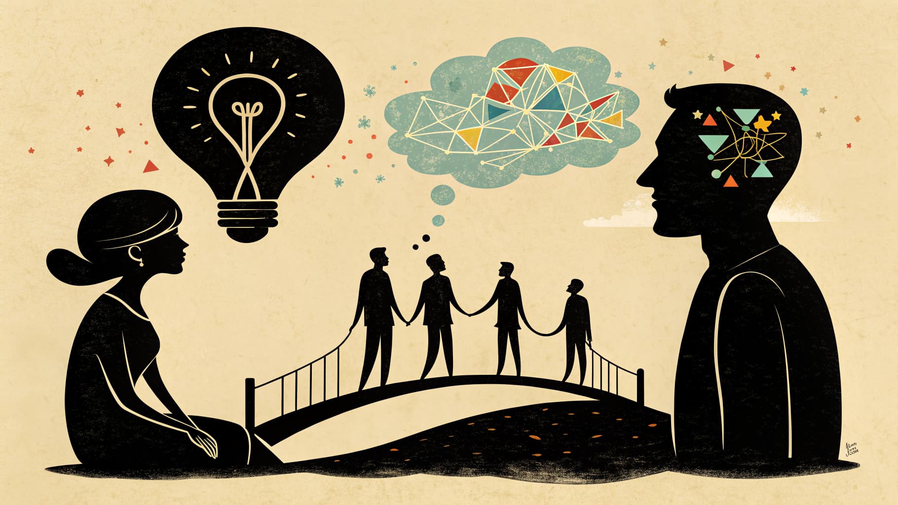 Dos estudiantes de secundaria sentados juntos en un pupitre, discutiendo una ficha de trabajo mientras una profesora observa al fondo