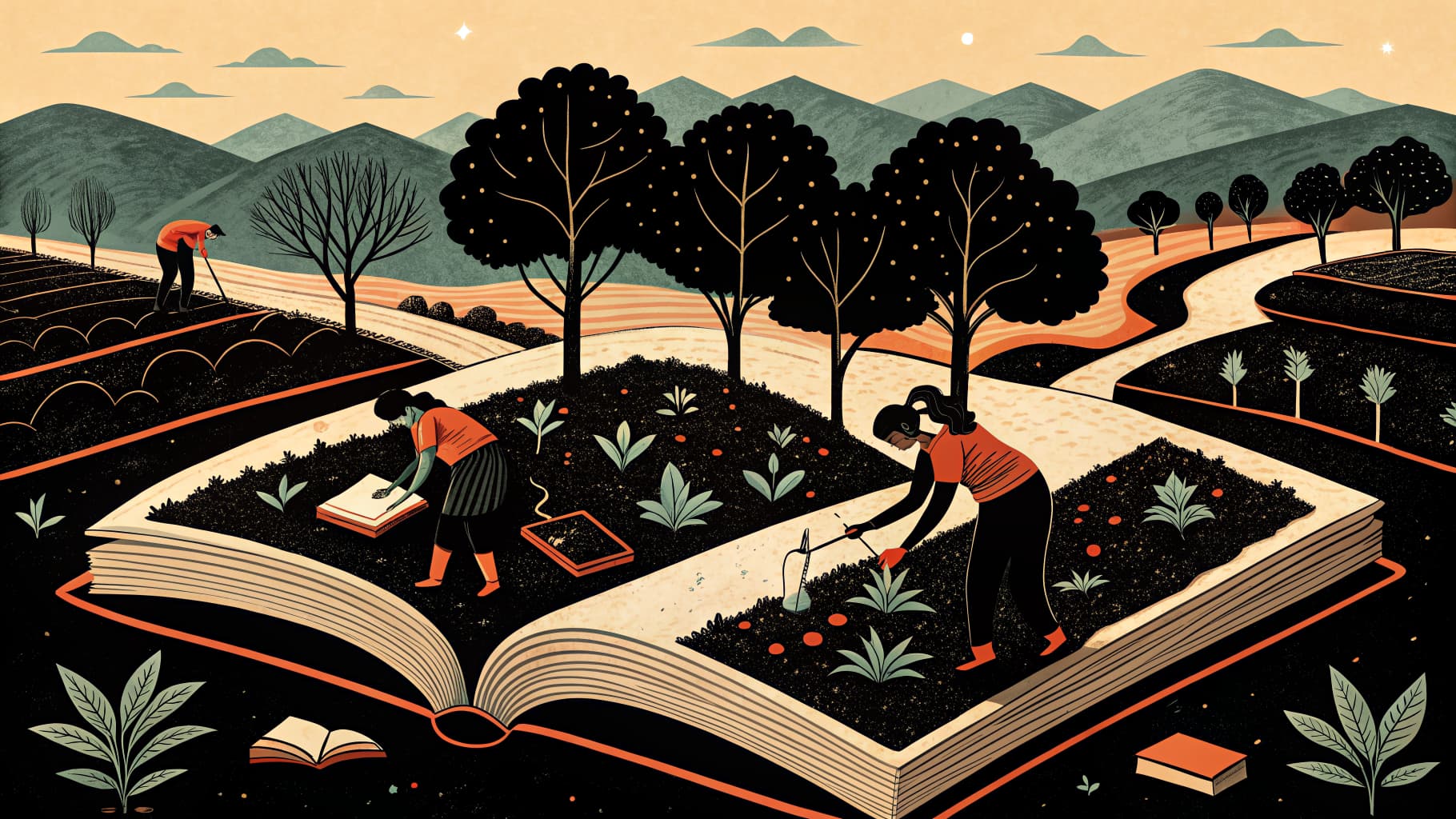 Estudiantes mexicanos trabajando en un proyecto comunitario dentro del aula