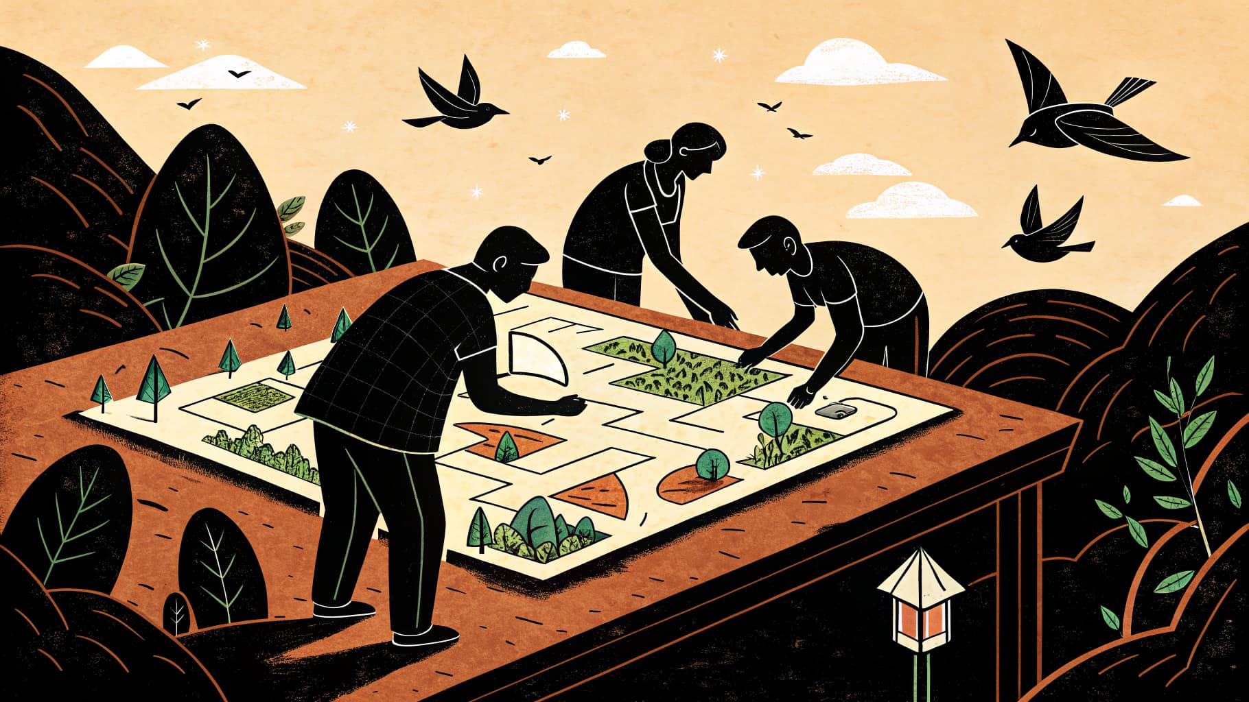 Professora mediando atividade em grupo em sala de aula do Ensino Fundamental brasileiro