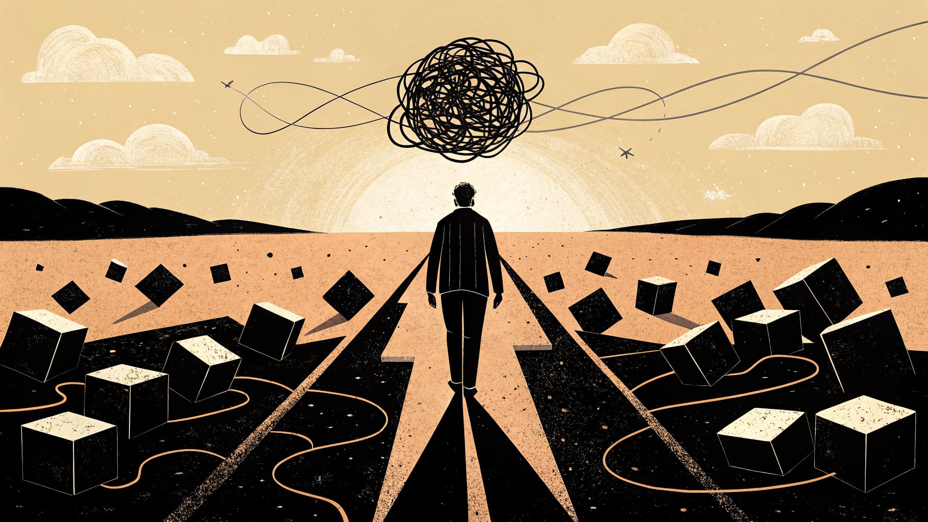 Lärare sitter vid ett bord och studerar ett läroplansdokument med anteckningar runt om