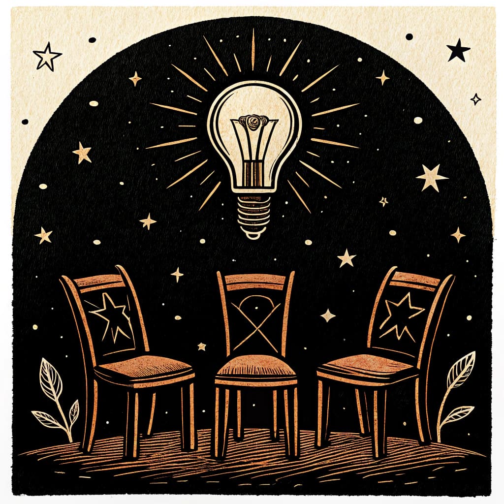 Warm illustration of collaborative learning in a classroom