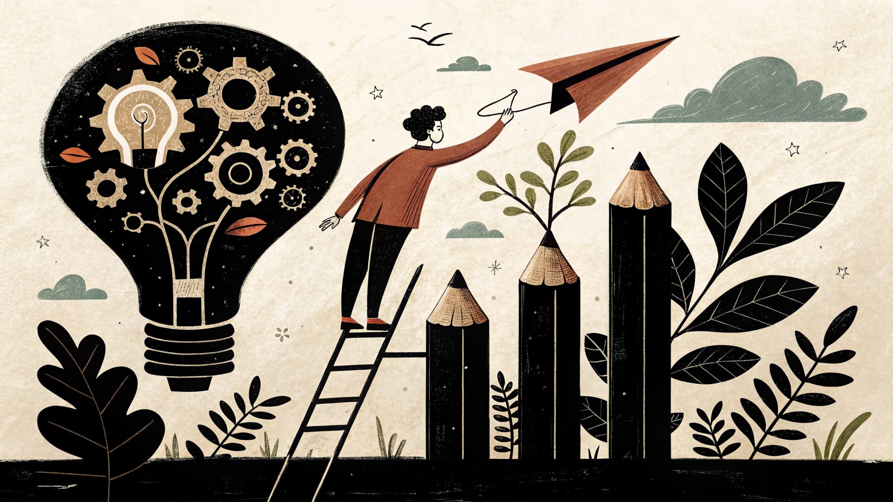 Students working on diverse passion projects during Genius Hour in a K-12 classroom