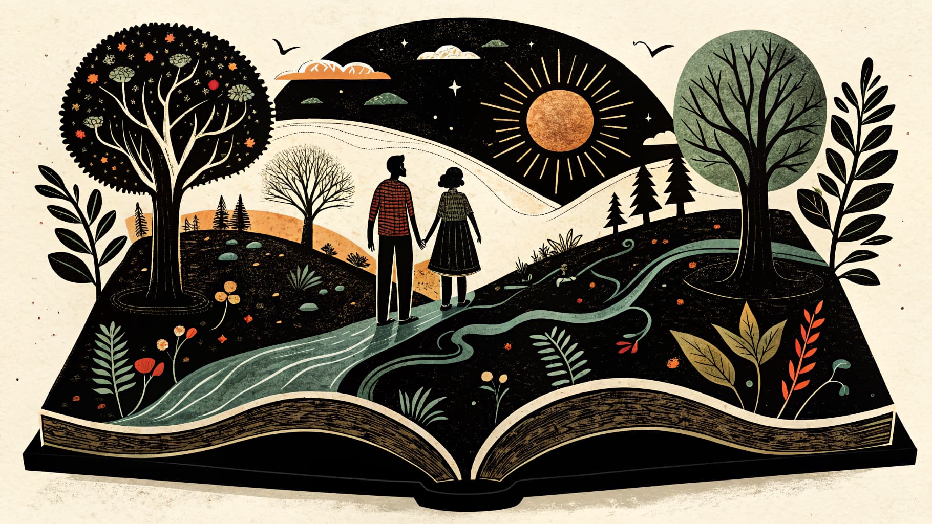 A diverse K-12 classroom where students are actively engaged in a culturally responsive lesson, sharing ideas in small groups.