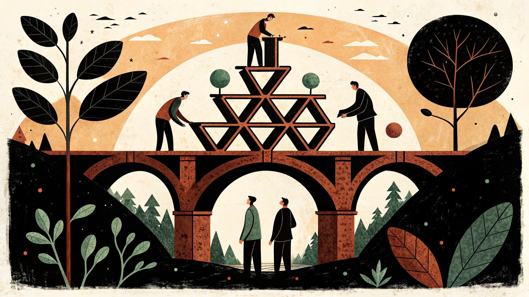 Diversos alunos do ensino fundamental e médio trabalhando juntos em pequenos grupos nas mesas da sala de aula, engajados em atividades de aprendizagem cooperativa