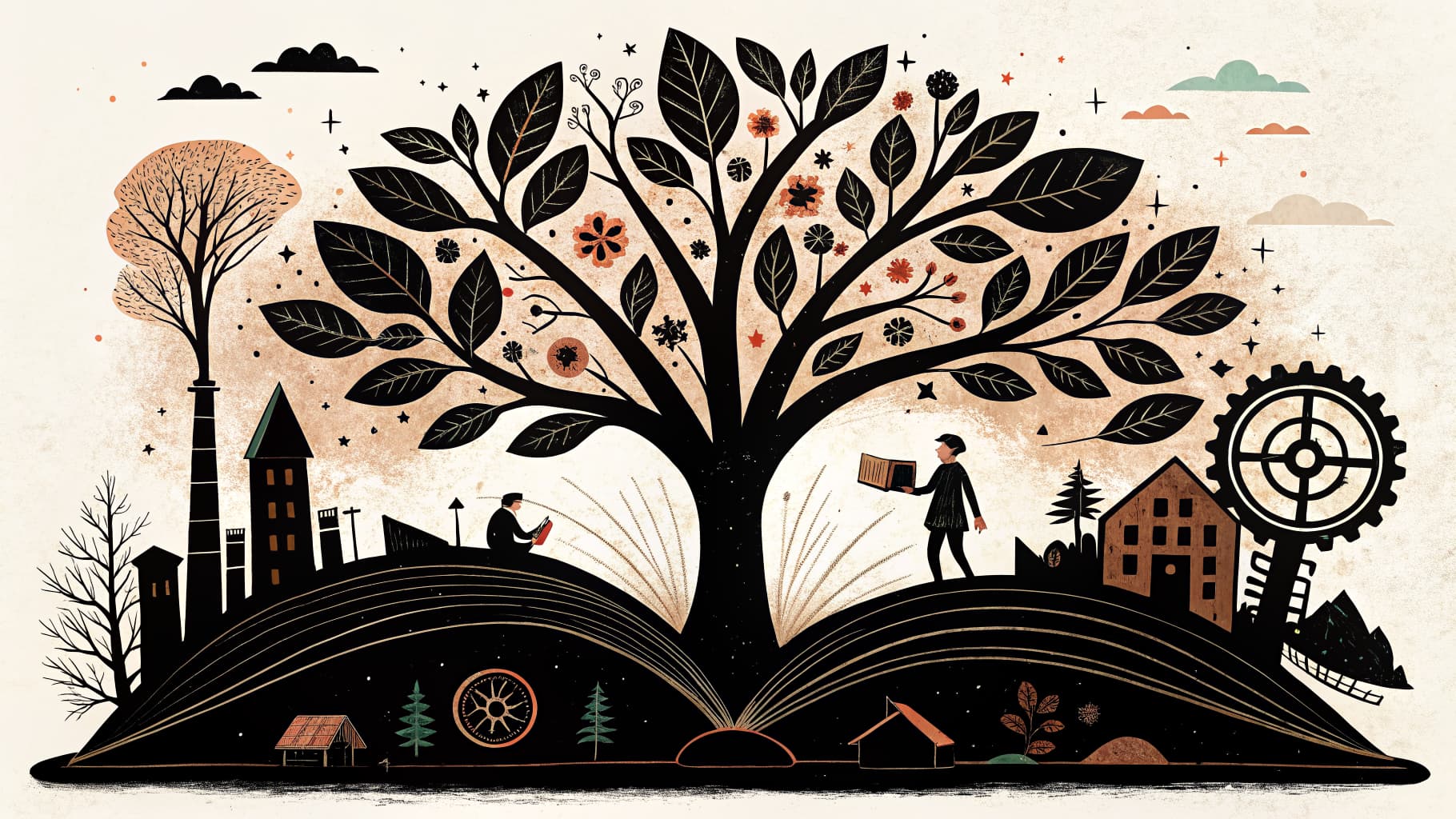 Students collaborating on a hands-on project in a modern K-12 classroom