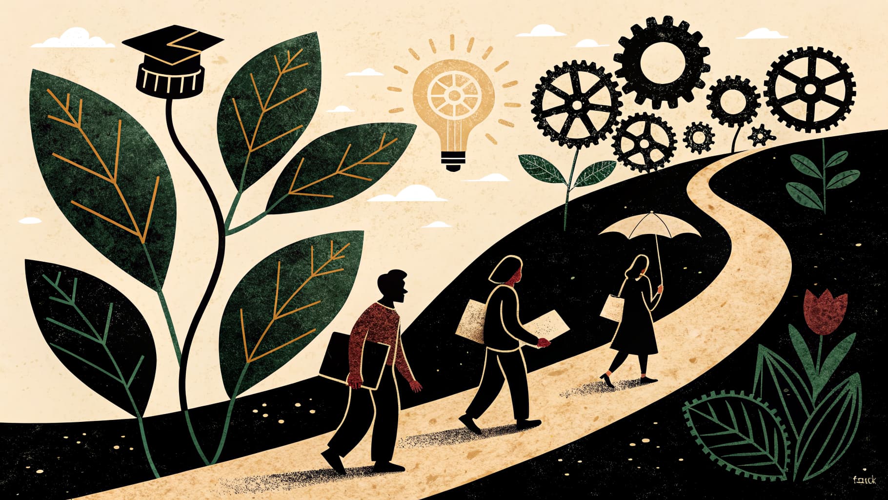 Diversos alunos da educação básica colaborando em um projeto de grupo em uma sala de aula iluminada e ativa com uma professora facilitando a discussão