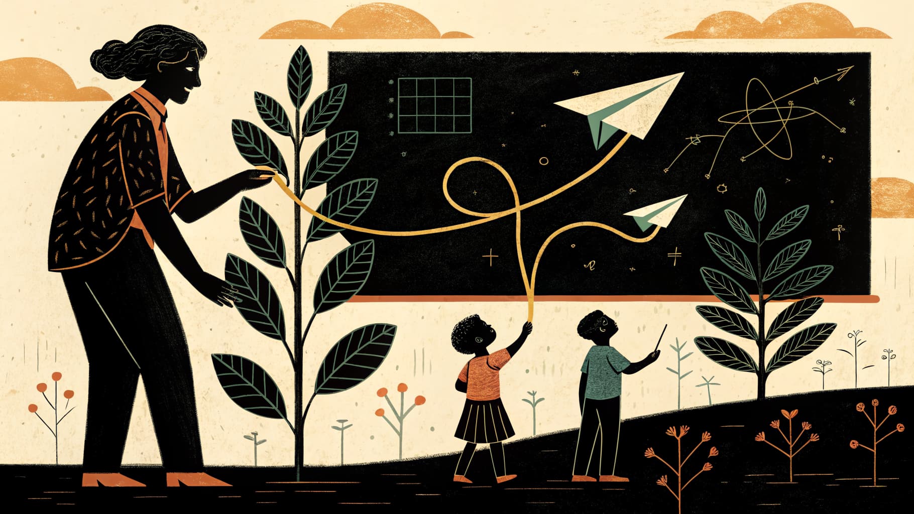 A K-12 teacher reviewing student responses written on mini-whiteboards, illustrating formative assessment strategies in a real classroom.