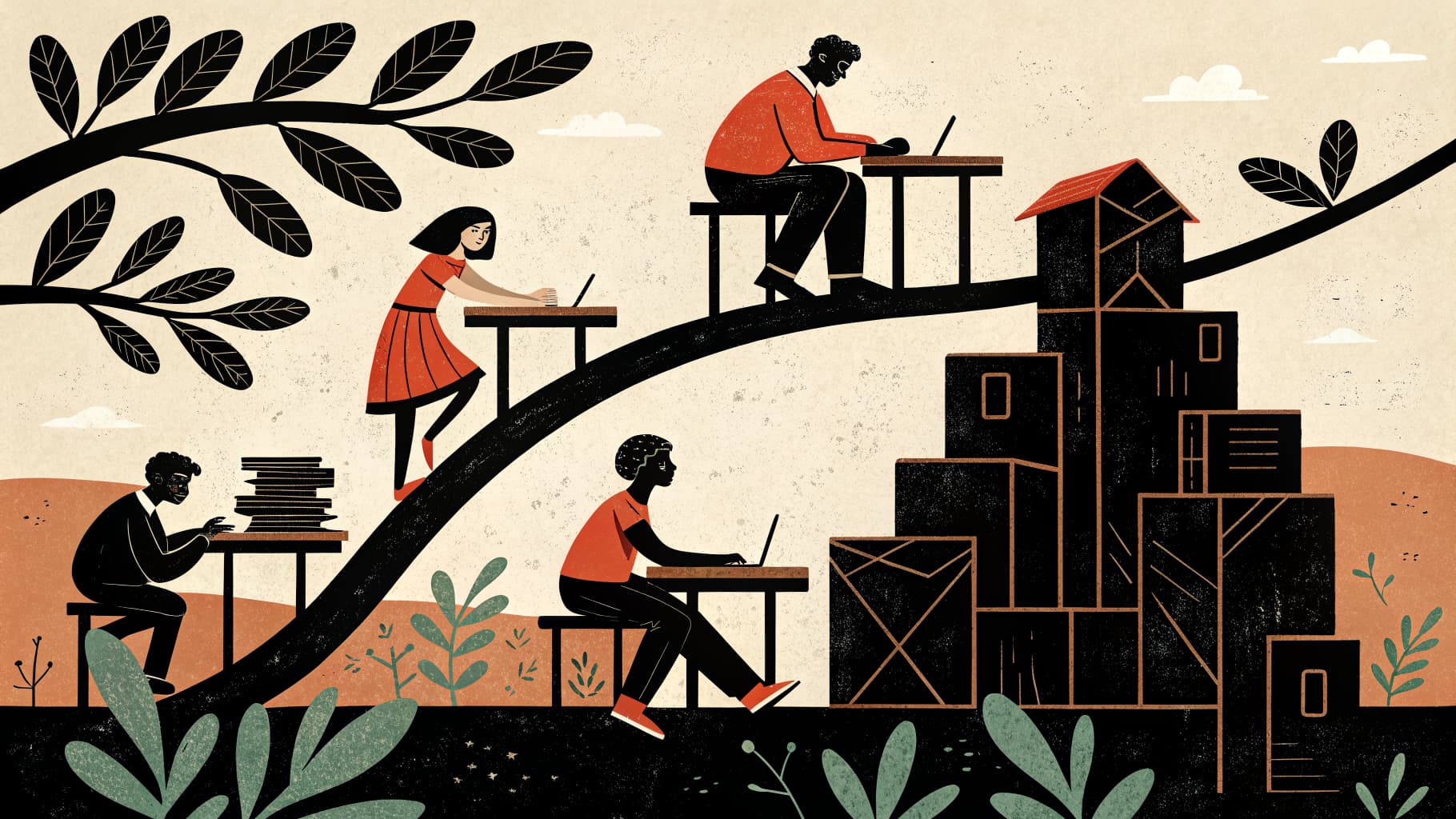 Students sitting in a circle engaged in a social emotional learning discussion in a bright, welcoming classroom