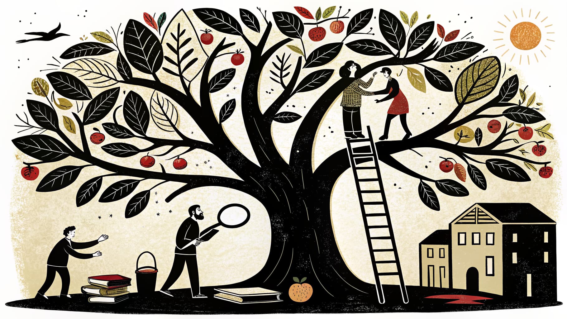 Una classe K-12 dove gli studenti lavorano in piccoli gruppi in diverse stazioni, illustrando la didattica differenziata in azione