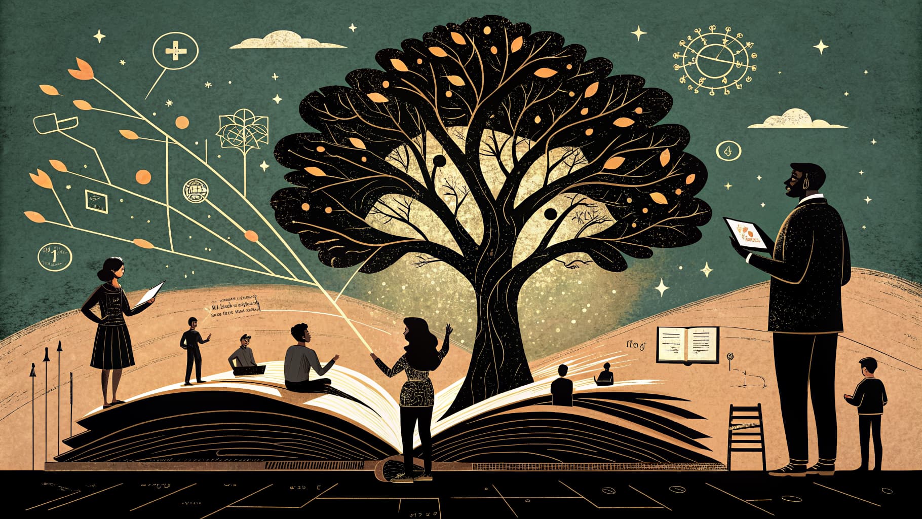 Enseignant utilisant une tablette avec des interfaces d'intelligence artificielle dans une salle de classe française