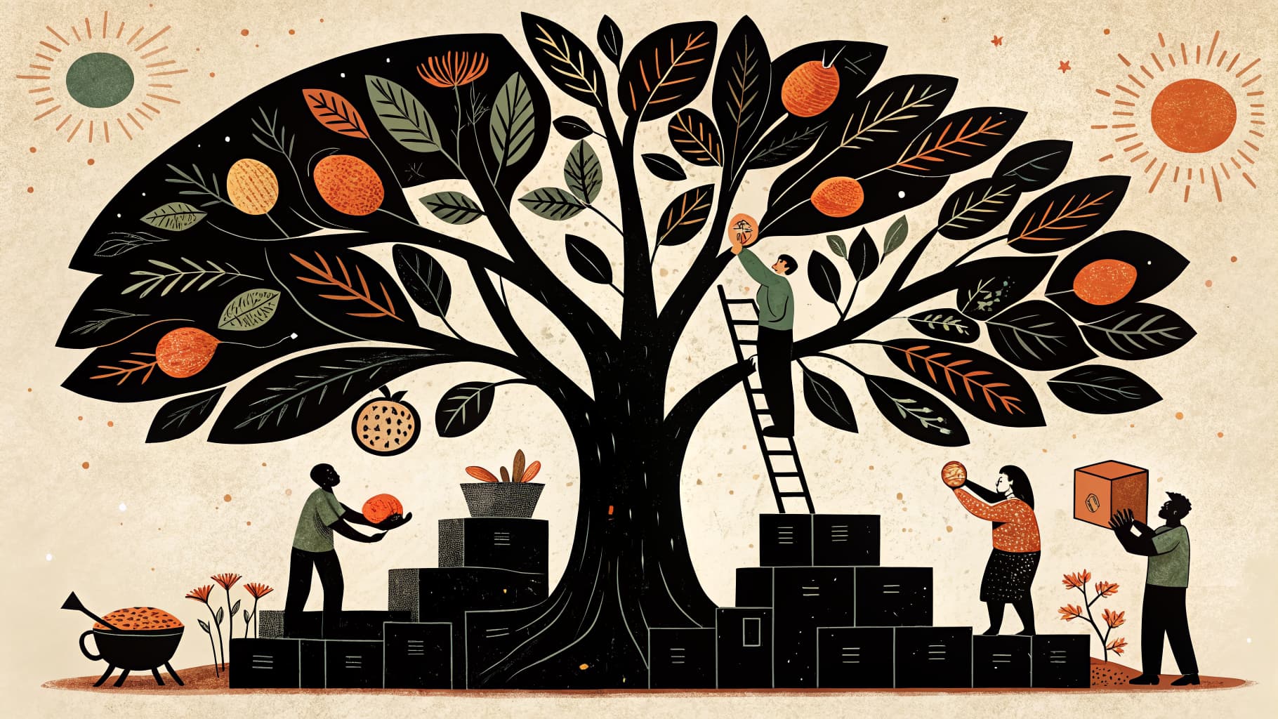 Uma professora revisando um modelo de plano de aula DUA em um laptop cercada por diversos materiais de aprendizagem dos alunos