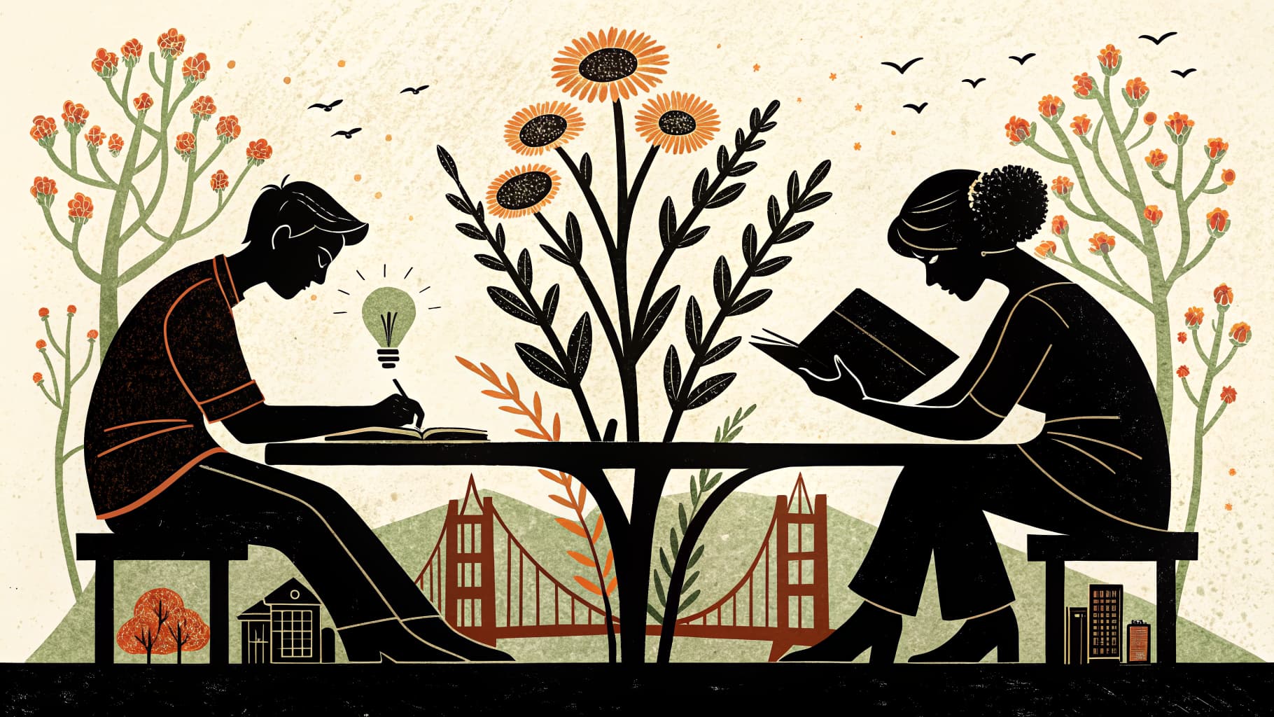 Globo cercado por ícones educacionais e documentos curriculares representando diferentes padrões nacionais de educação