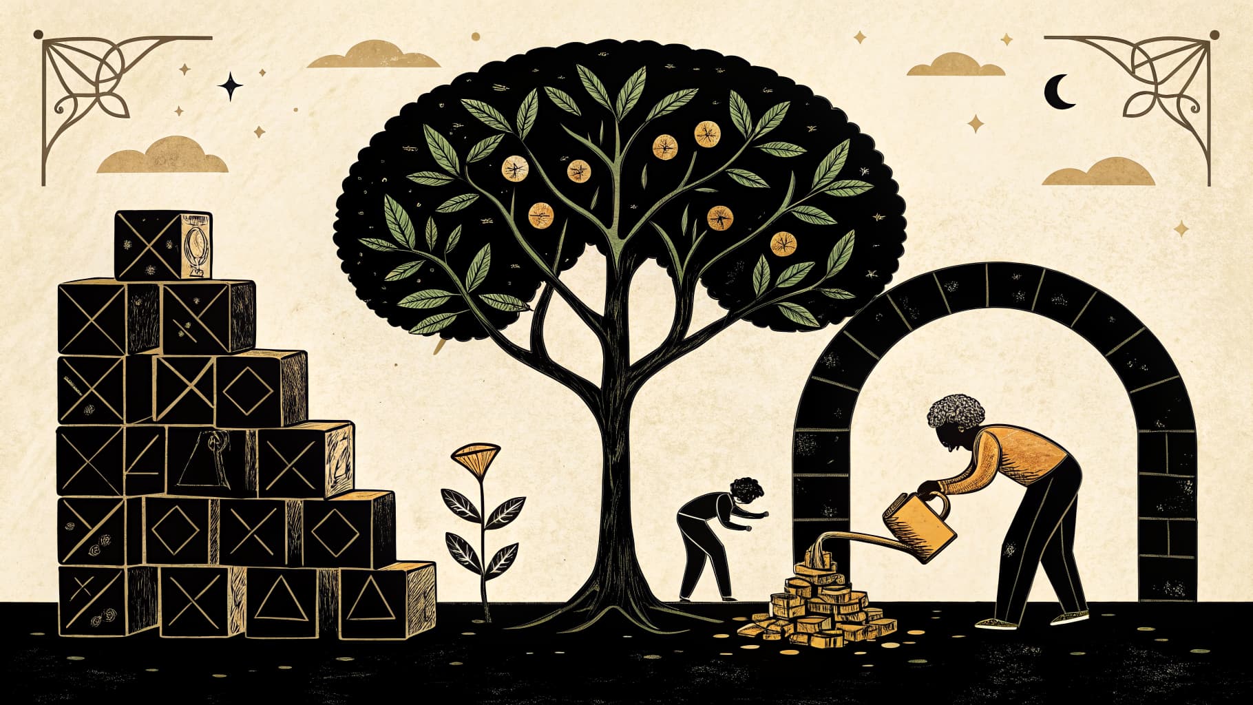 A teacher pointing at a colourful maths chart in an Indian CBSE classroom while students work with geometric shapes and number cards