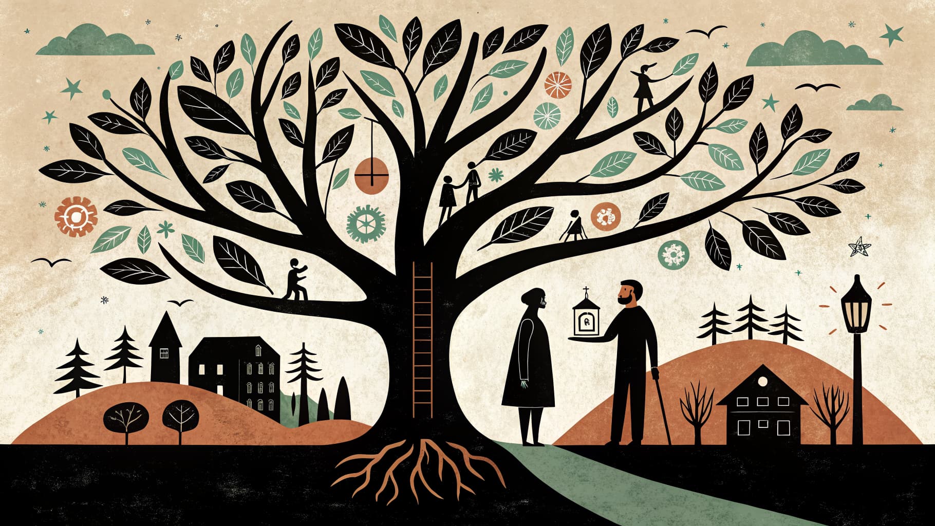 Uma professora trabalhando com um pequeno grupo de alunos em uma mesa enquanto outros alunos trabalham de forma independente em uma sala de aula