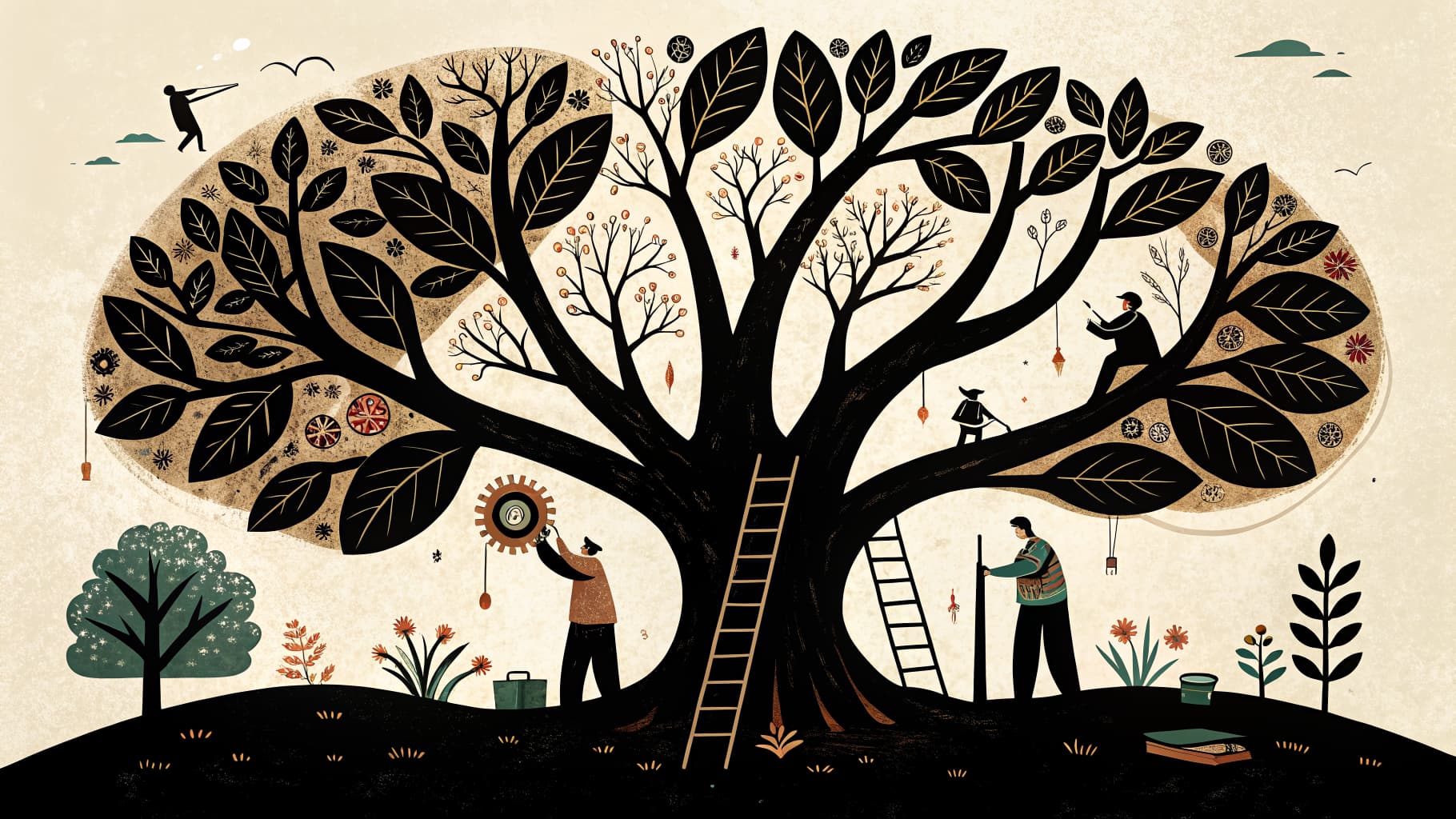 A teacher working with a small group of students at a table while other students work independently in a K-12 classroom