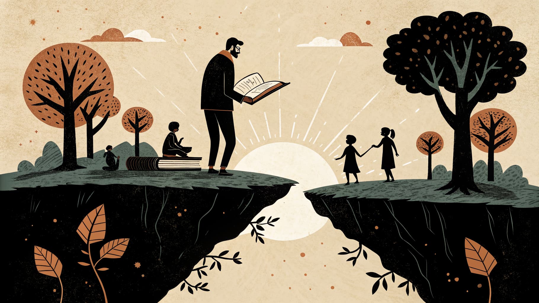 Docente mexicana revisando resultados de evaluación diagnóstica con sus alumnos de educación básica