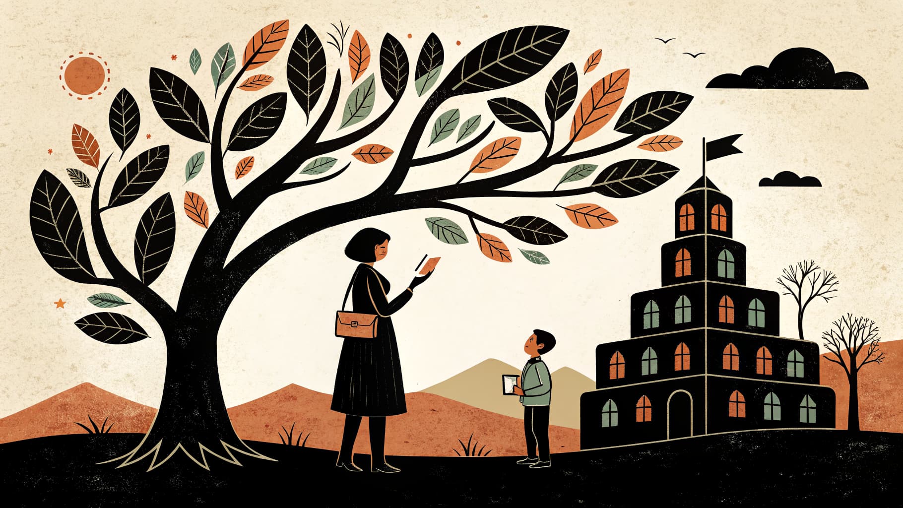 Een leraar bespreekt lesdoelen met leerlingen in een Nederlands klaslokaal