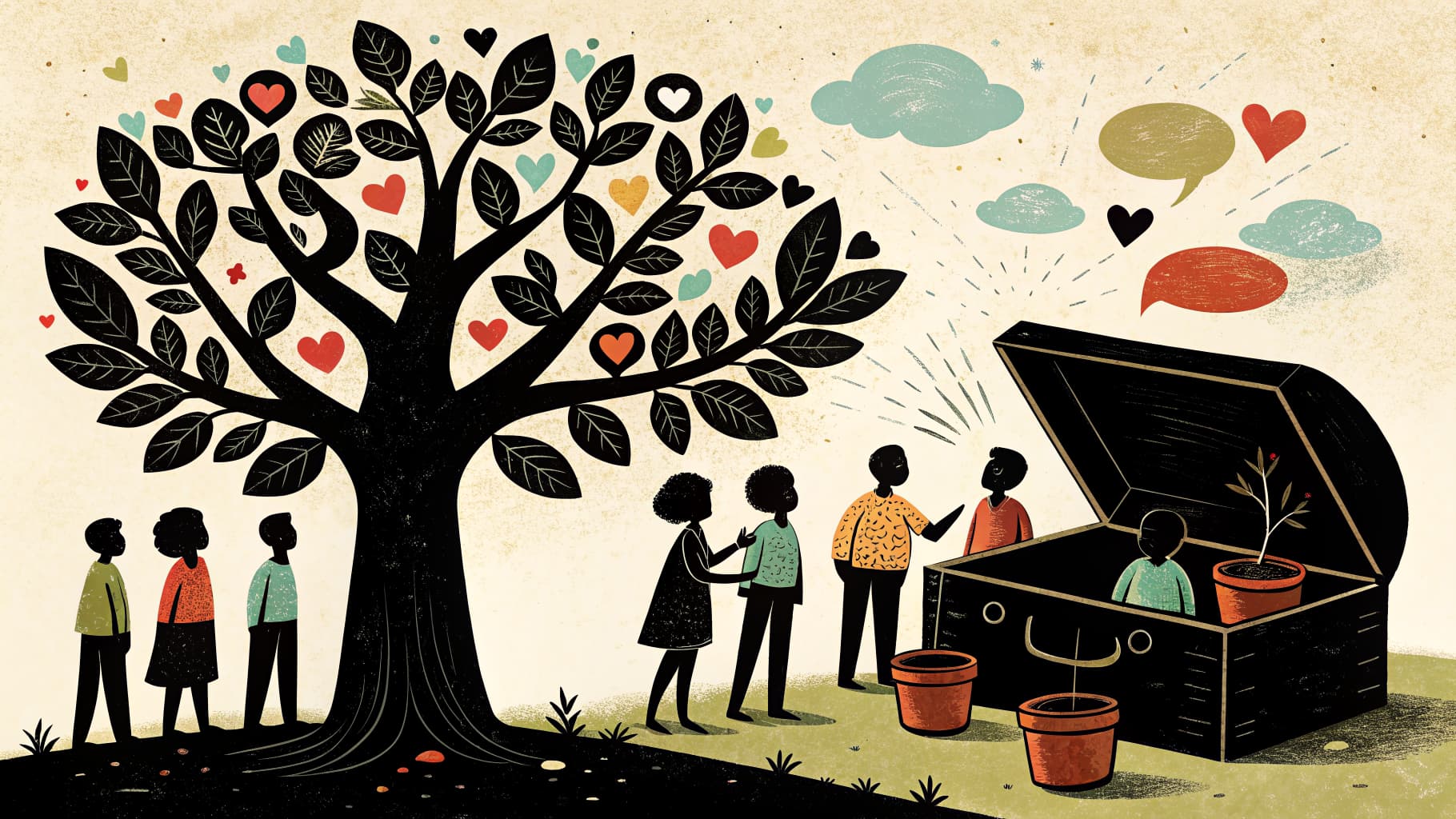 Un aula diversa de K-12 donde los estudiantes se sientan en círculo durante una reunión matutina, con una maestra facilitando la discusión y un gráfico de emociones visible en la pared.