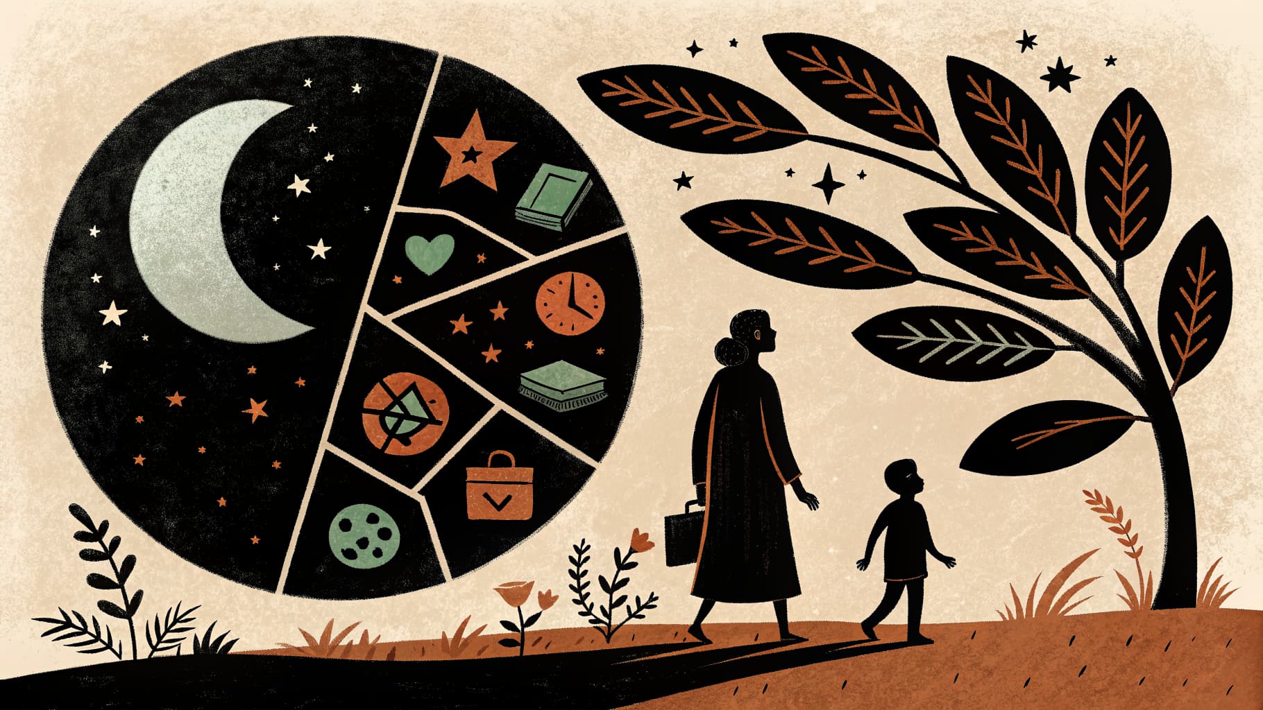 Uma professora revisando uma rubrica de avaliação baseada em objetivos com alunos sentados ao redor de uma mesa em uma sala de aula iluminada