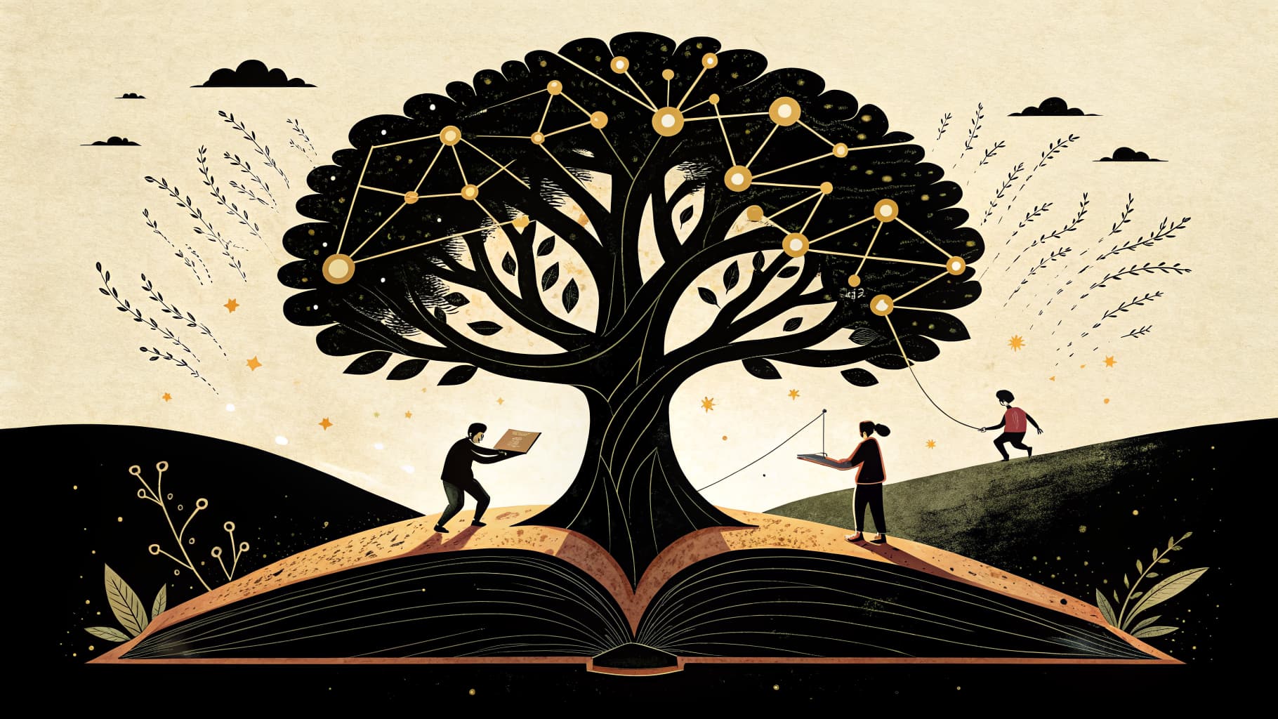 Professor em sala de aula utilizando tablet para acessar plataforma educacional com alunos ao fundo