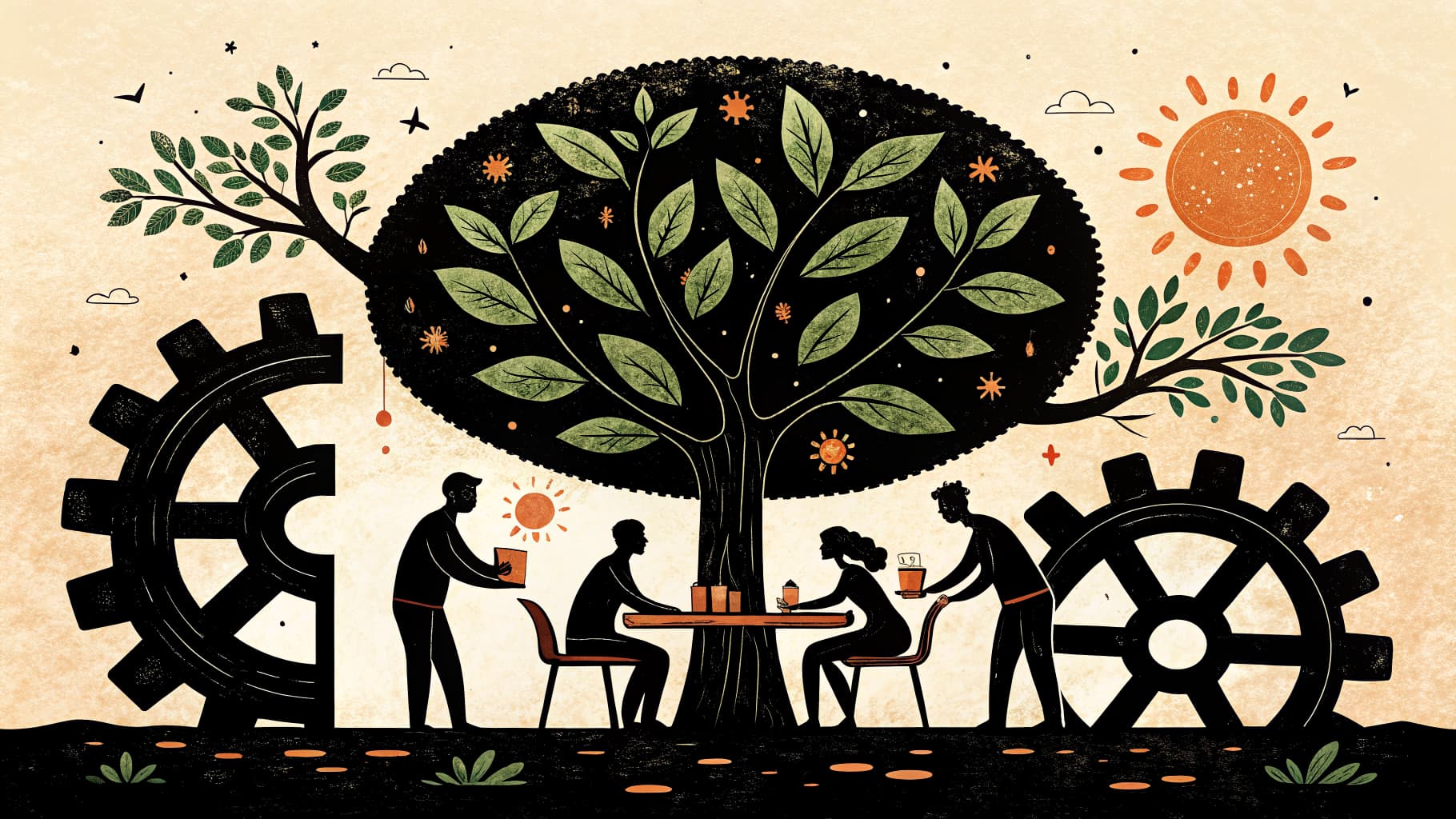 Alumnos trabajando en grupo en un aula con metodologías activas en un centro educativo español