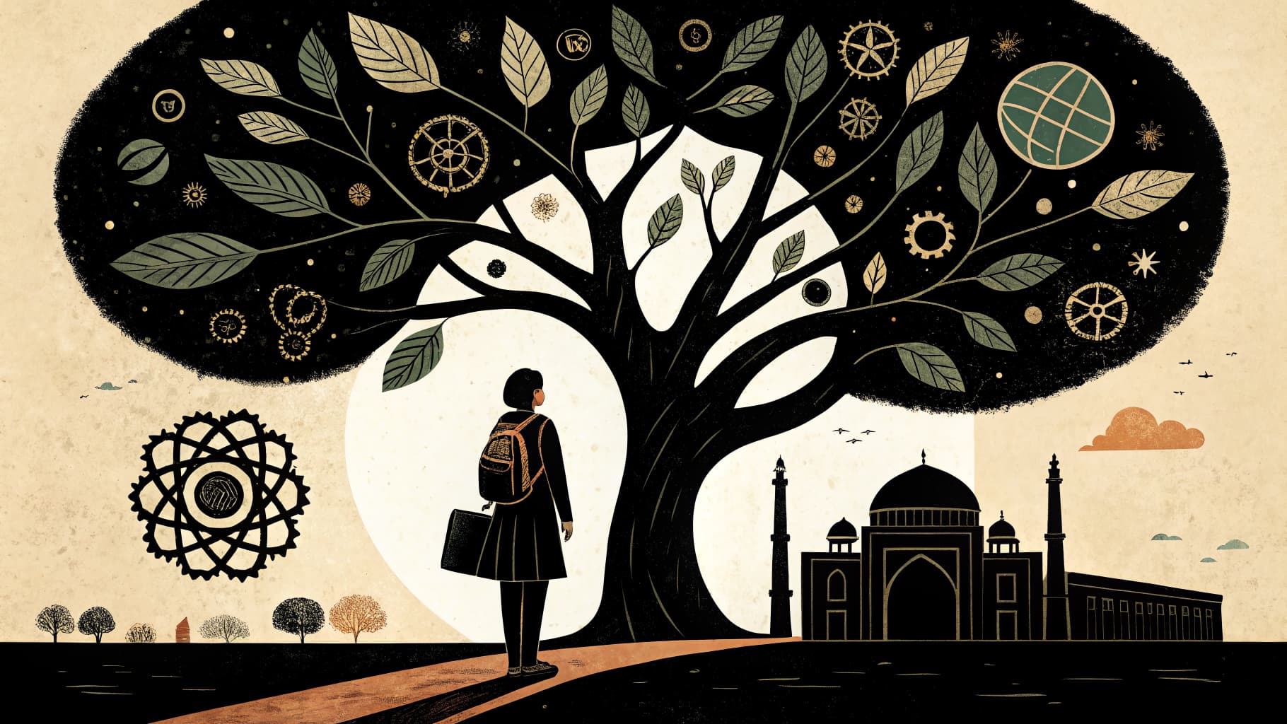 Indian classroom with students engaged in group learning activity under NEP 2020 reforms