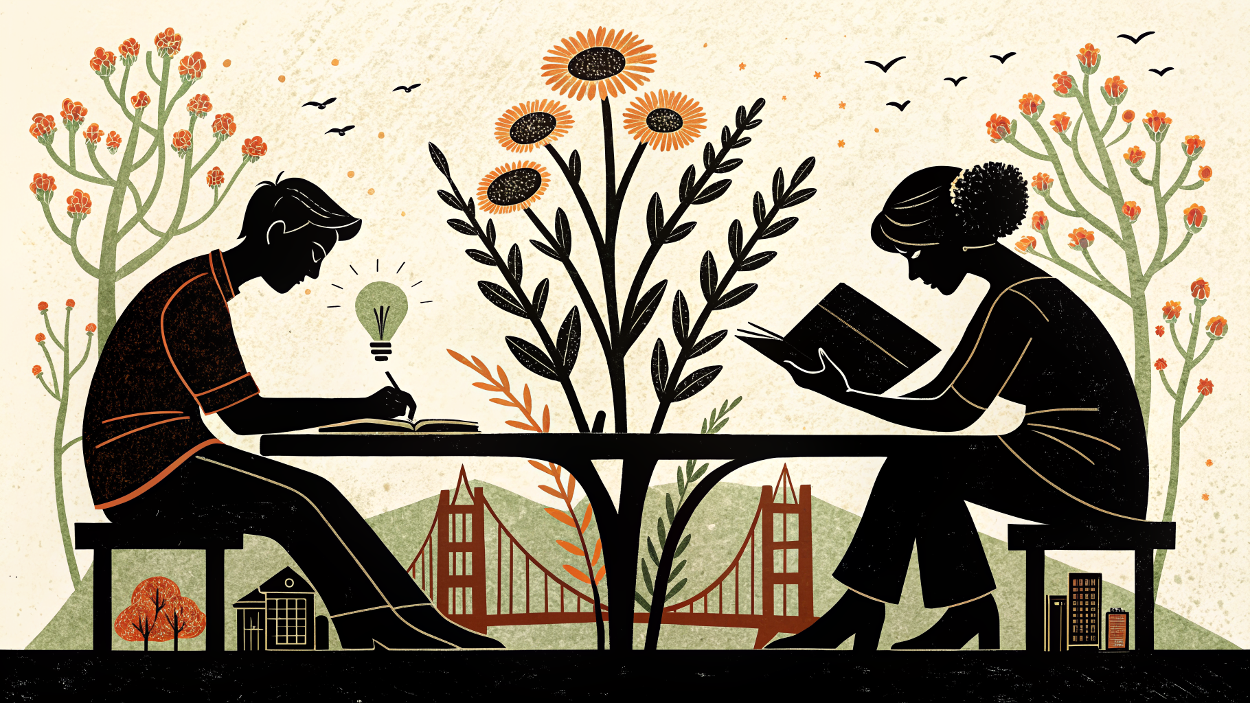 Globo cercado por ícones educacionais e documentos curriculares representando diferentes padrões nacionais de educação