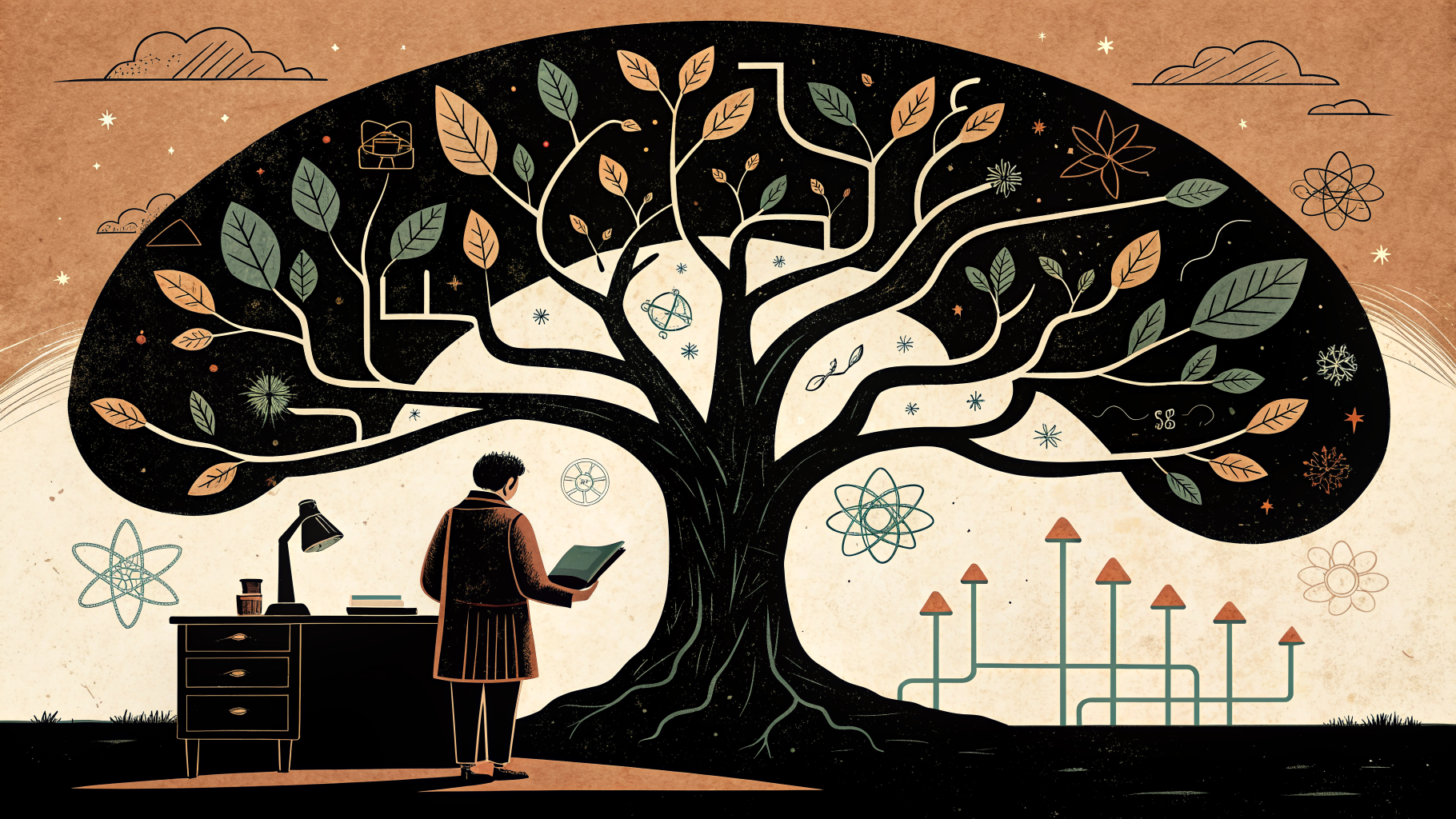 An Indian teacher reviewing a structured CBSE-aligned lesson plan at a classroom desk