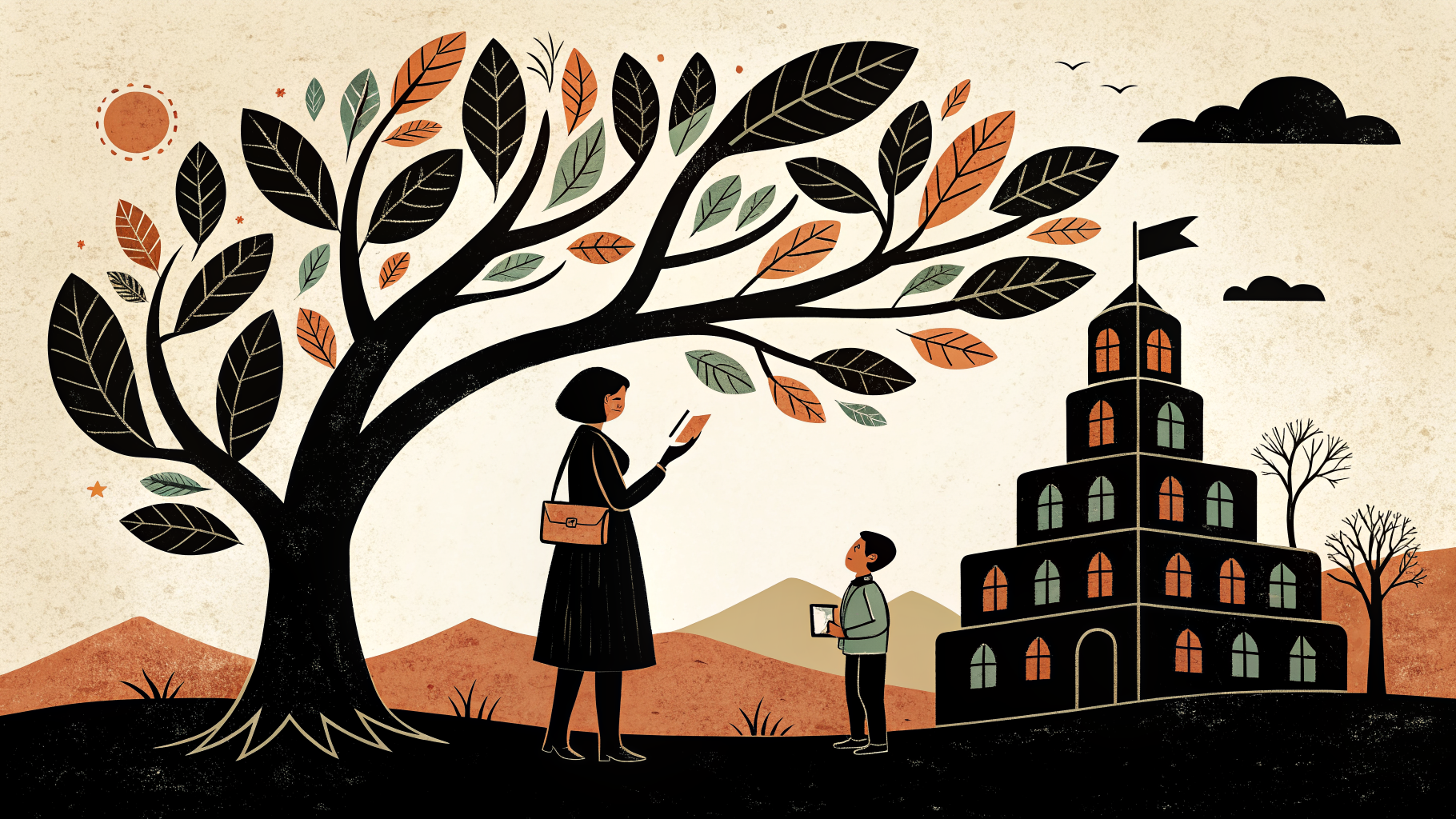 Een leraar bespreekt lesdoelen met leerlingen in een Nederlands klaslokaal