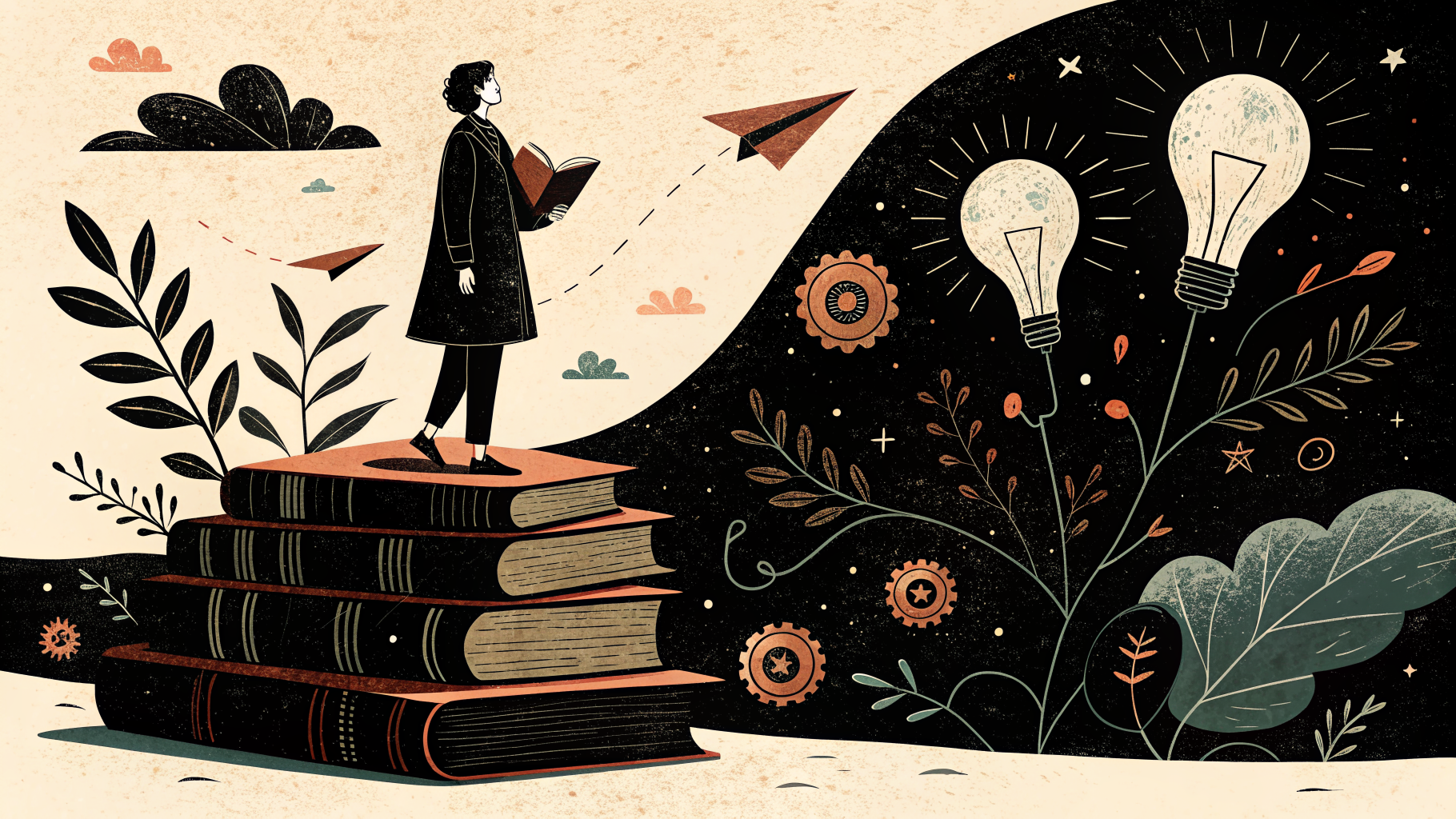 Estudantes trabalhando em diversos projetos de paixão durante o Genius Hour em uma sala de aula da educação básica