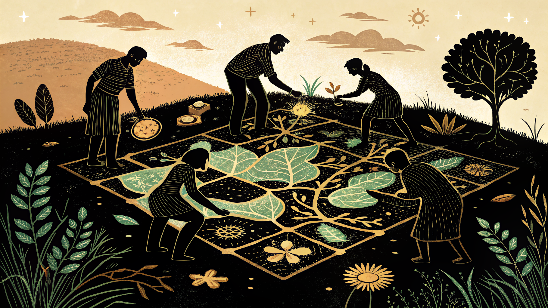 Uma coordenadora curricular revisando um mapa curricular multissérie em um grande quadro branco com gráficos de alinhamento de padrões