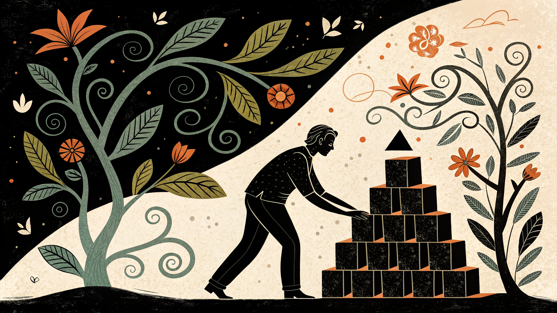 Professora da Educação Infantil observando crianças brincando em sala de aula colorida e acolhedora.