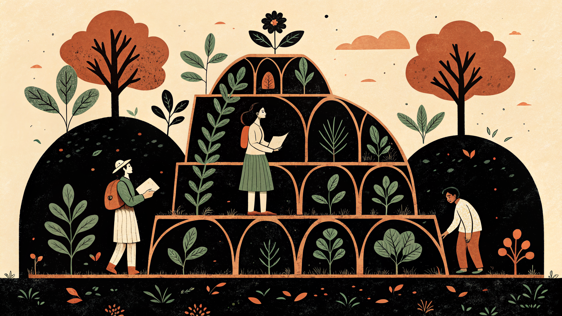 A teacher engaging positively with a diverse group of K-12 students in a well-organized classroom, illustrating PBIS implementation.